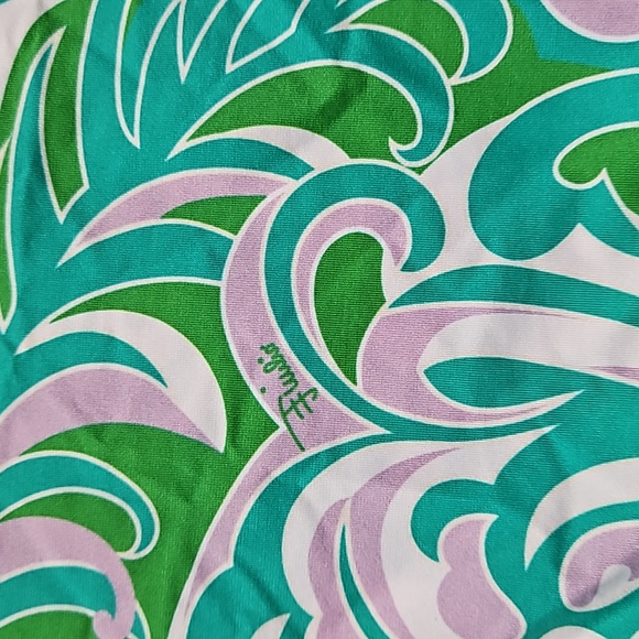 Emilio Pucci Albizia Print Bikini Triangle Top Foldover Bottoms [size 40] - Picture 3 of 10